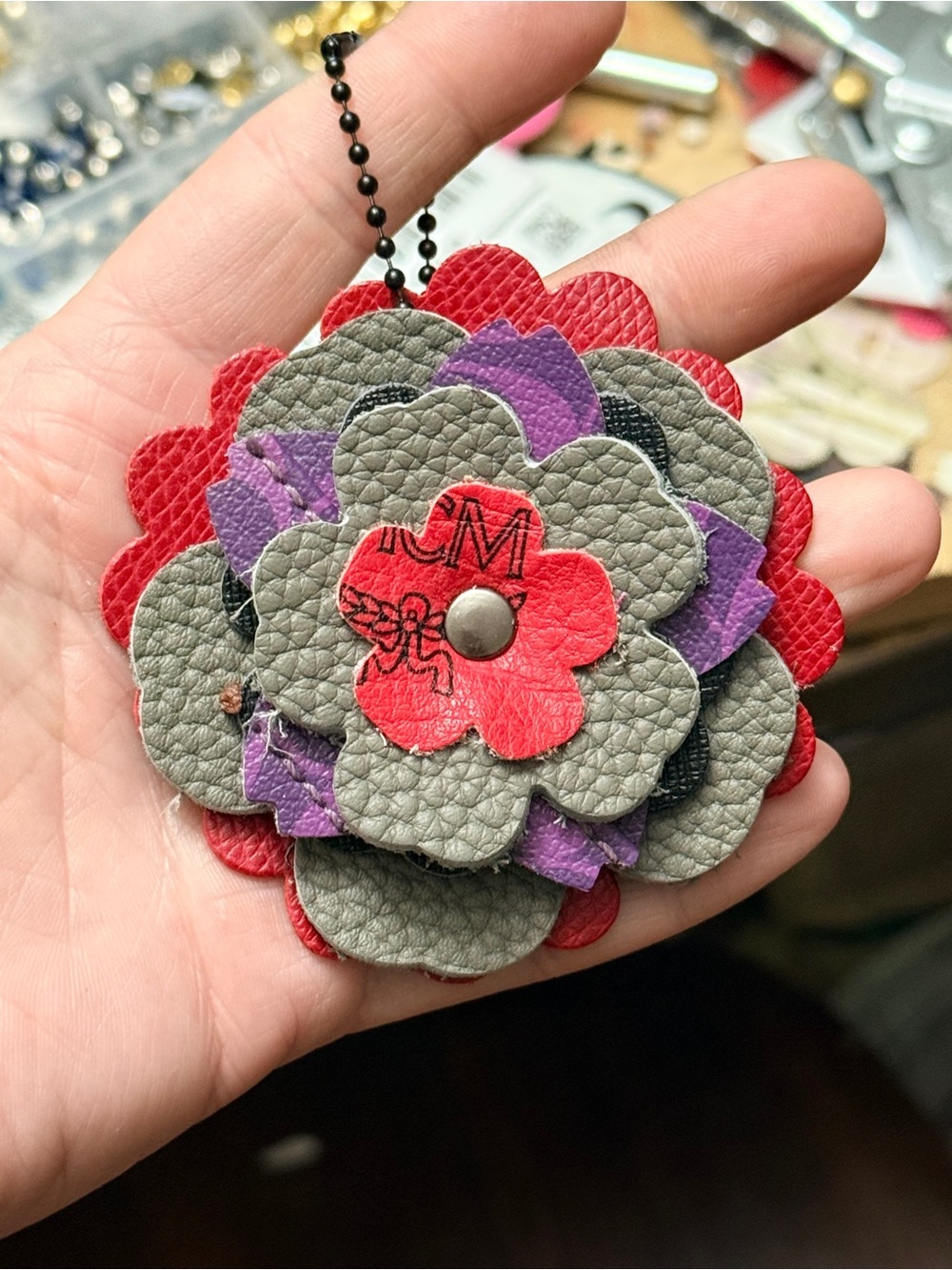 Handmade Floral Bag Charm